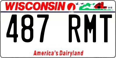 WI license plate 487RMT
