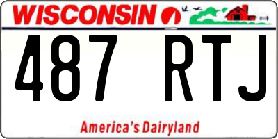 WI license plate 487RTJ