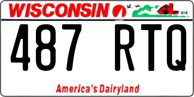 WI license plate 487RTQ