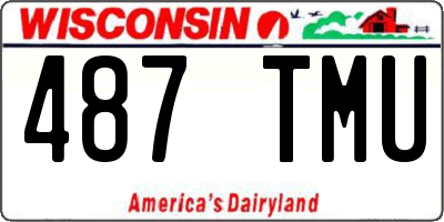 WI license plate 487TMU