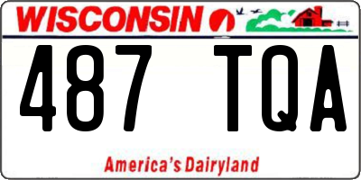 WI license plate 487TQA