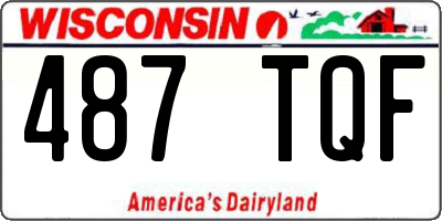 WI license plate 487TQF