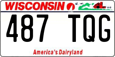 WI license plate 487TQG