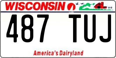 WI license plate 487TUJ
