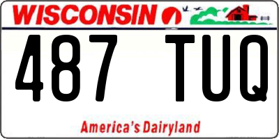 WI license plate 487TUQ