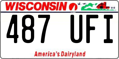 WI license plate 487UFI