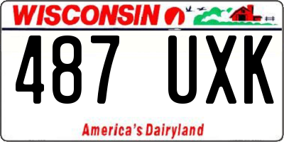 WI license plate 487UXK