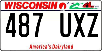 WI license plate 487UXZ