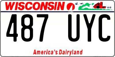 WI license plate 487UYC