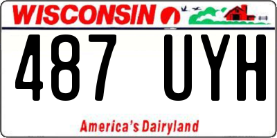 WI license plate 487UYH