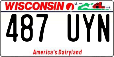 WI license plate 487UYN