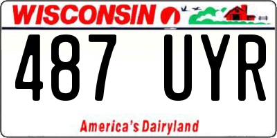 WI license plate 487UYR