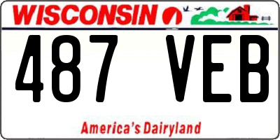 WI license plate 487VEB