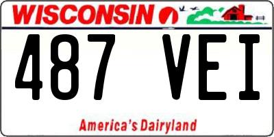 WI license plate 487VEI