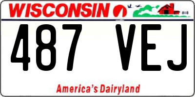 WI license plate 487VEJ