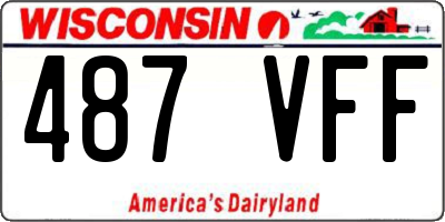 WI license plate 487VFF