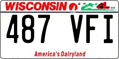 WI license plate 487VFI