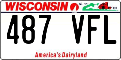 WI license plate 487VFL