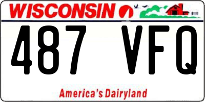 WI license plate 487VFQ