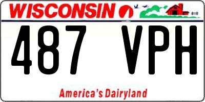 WI license plate 487VPH