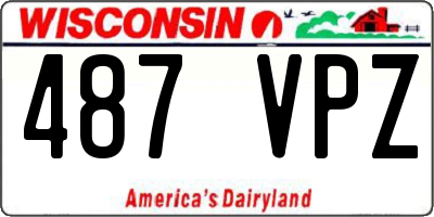 WI license plate 487VPZ