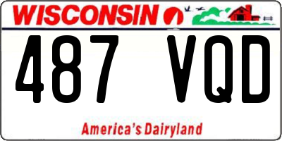 WI license plate 487VQD