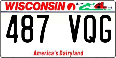 WI license plate 487VQG