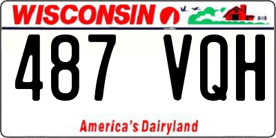 WI license plate 487VQH