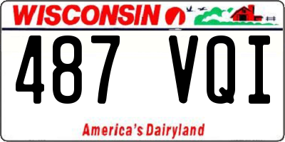WI license plate 487VQI