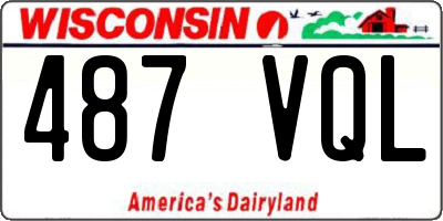 WI license plate 487VQL