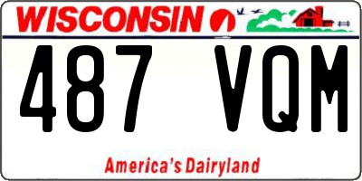 WI license plate 487VQM