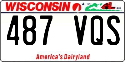 WI license plate 487VQS
