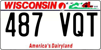 WI license plate 487VQT