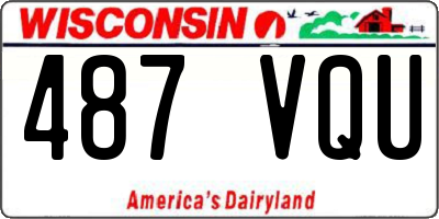 WI license plate 487VQU