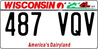 WI license plate 487VQV