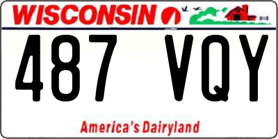WI license plate 487VQY