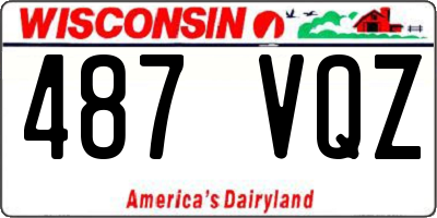 WI license plate 487VQZ