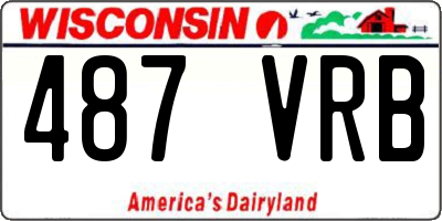 WI license plate 487VRB