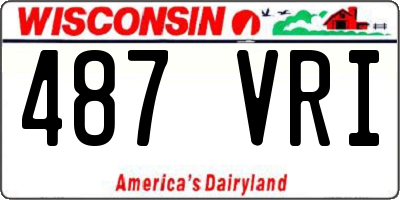WI license plate 487VRI
