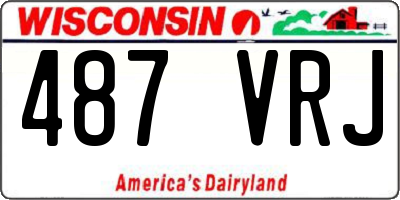 WI license plate 487VRJ