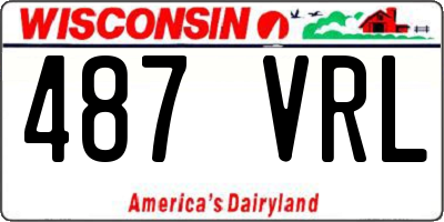 WI license plate 487VRL