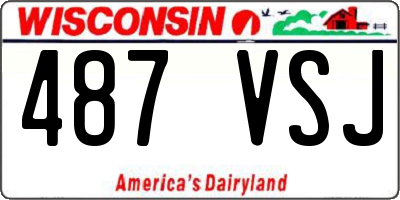 WI license plate 487VSJ