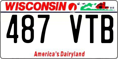 WI license plate 487VTB
