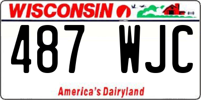 WI license plate 487WJC