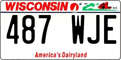 WI license plate 487WJE