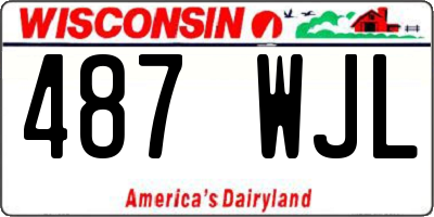WI license plate 487WJL
