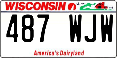 WI license plate 487WJW