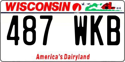 WI license plate 487WKB