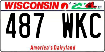 WI license plate 487WKC