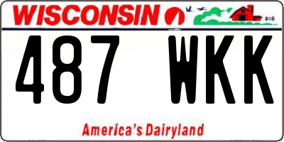 WI license plate 487WKK